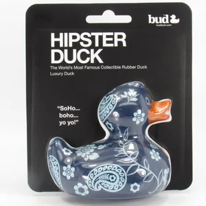 BUD1207-N+HIPSTER-Boho-Soho-Rubber-Duck-Bud-1 Luxury Hipster Duck