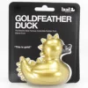BUD1512+GOLDFEATHER-Rubber-Duck-Bud-2 Deluxe Gold Feather Duck
