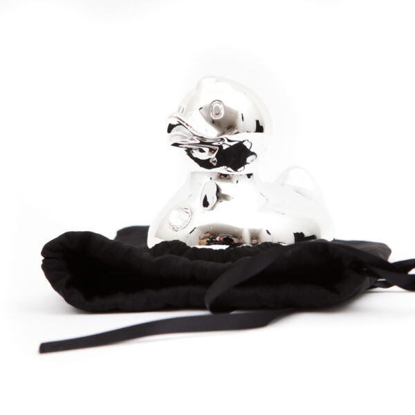 Bud Ducks Luxury Swarovski Crystal Silver Duck