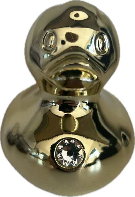 Bud Ducks Luxury Polyresin Swarovski Crystal Gold Duck