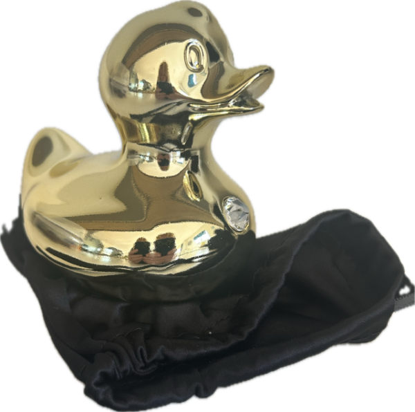 Bud Ducks Luxury Polyresin Swarovski Crystal Gold Duck